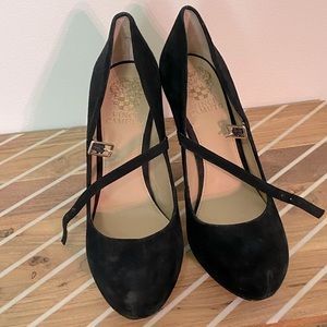 Vince Camuto Black Suede Heels